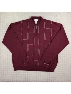 Arnold Palmer burgundy knit pullover XL